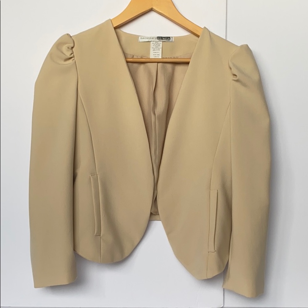 Necessary Objects Puff Sleeve Blazer - image 1